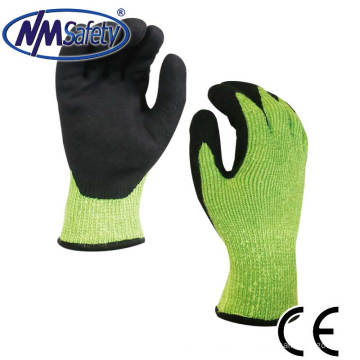 NMSAFETY  cut resistant gloves ANSI A4 level winter warm style